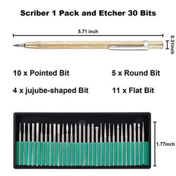 Electric Micro Engraver Tool Kit for DIY Crafts and More