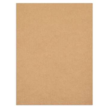 96 Sheets Brown Kraft Paper Cardstock, 176gsm (8.5 x 11 In) for Crafts, Wedding, Party Invitations, Drawing, DIY Projects
