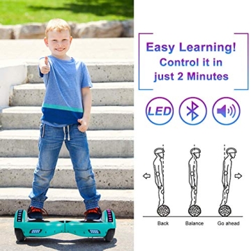 SISIGAD Hoverboard for Kids - Safe Stylish Fun Riding
