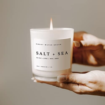 Sweet Water Decor Salt Sea Candle Beach Scented Soy 50 Hours