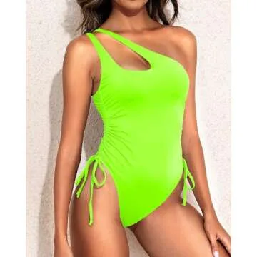 Holipick One Shoulder Swimsuit for Women - Sexy & Comfortable