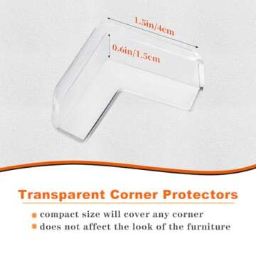 14 Pack Corner Protector for Baby, Clear Corner Guards for Furniture Table Edge Bumper Cushion Corner Protectors for Against Sharp Corners