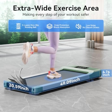 Walking Pad Treadmill Under Desk - Compact and Quiet