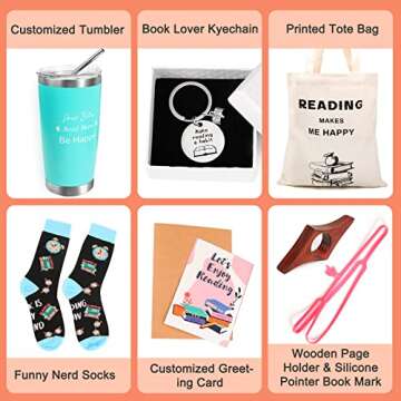 Karsspor Book Lovers Gifts Box - 7 Unique Gifts for Book Lovers