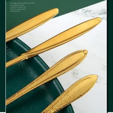 Heart-Shaped Gold Stainless Steel Spoons Set for Coffee and Desserts