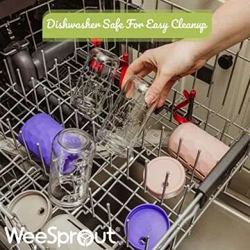 WeeSprout Glass Cups - Perfect for Active Toddlers