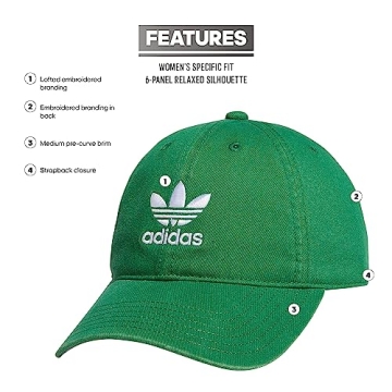 adidas Originals Women's Relaxed Fit Cap - Green/White