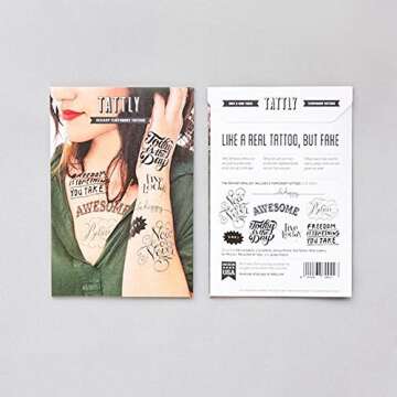 Tattly Temporary Tattoos Inspirational Set, 1 Ounce