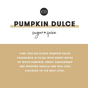 Capri Blue Holiday Mercury Jar Candle - Luxury Scented Candles for Home Decor - Long Lasting Soy Wax Blend- Decorative Jar for Holidays - Inverted Pumpkin Dulce (10 oz)