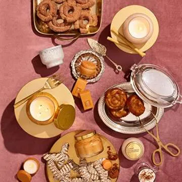 Capri Blue Holiday Mercury Jar Candle - Luxury Scented Candles for Home Decor - Long Lasting Soy Wax Blend- Decorative Jar for Holidays - Inverted Pumpkin Dulce (10 oz)