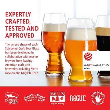 Spiegelau Craft Beer Glasses Set of 4 – Premium Quality