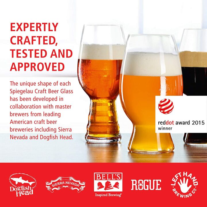 Spiegelau Craft Beer Glasses Set of 4 – Premium Quality