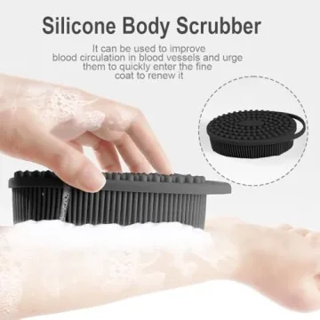 Soft Silicone Body Scrubber Set for Gentle Exfoliation