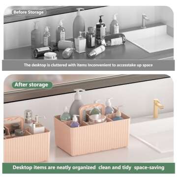 HI NINGER 2Pack portable Shower Caddy Basket,Multipurpose Caddy Organizer -Stackable Plastic Caddy with Handle for Bath Storage Organizer CaddyDorm Caddy Classroom Art Organizers, Dorm Room Essentials