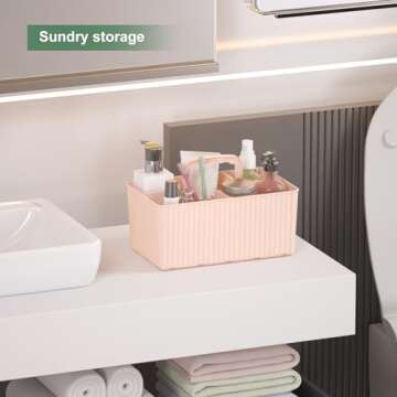 HI NINGER 2Pack portable Shower Caddy Basket,Multipurpose Caddy Organizer -Stackable Plastic Caddy with Handle for Bath Storage Organizer CaddyDorm Caddy Classroom Art Organizers, Dorm Room Essentials