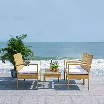 Chic 4-Piece Patio Set for Stylish Outdoor Living