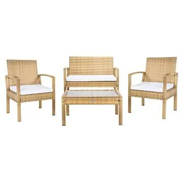 Chic 4-Piece Patio Set for Stylish Outdoor Living