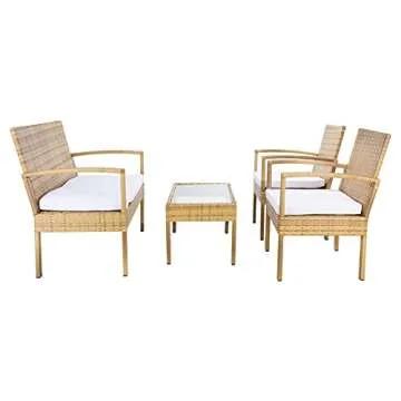 Chic 4-Piece Patio Set for Stylish Outdoor Living
