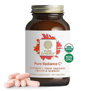 PURE SYNERGY Pure Radiance C | Organic Vitamin C Capsules | 100% Natural, Whole Food, Non-GMO Supple...