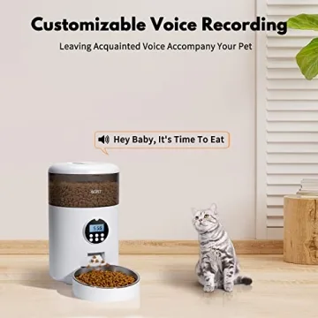 WOPET Automatic Cat Feeder for Timely Feedings