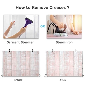 BELECO 7x5ft Pink Wood Backdrop for Photography Fun