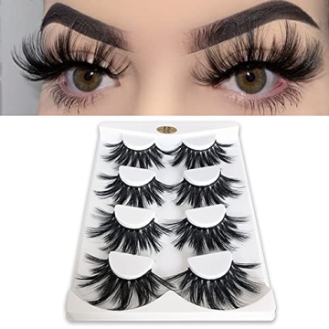 MIKIWI 25mm Dramatic 6D Faux Mink Lashes - Fluffy Volume and Long-lasting Quality