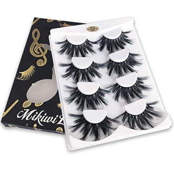 MIKIWI 25mm Faux Mink Lashes for Dramatic Volume