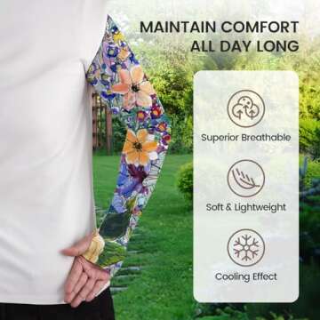 YPHCDO Sun Protection Gardening Sleeves for Women