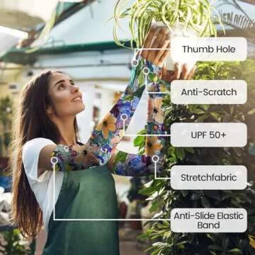 YPHCDO Sun Protection Gardening Sleeves for Women