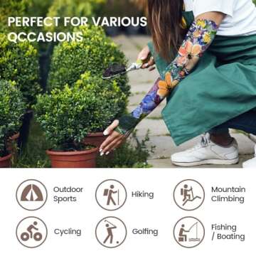 YPHCDO Sun Protection Gardening Sleeves for Women