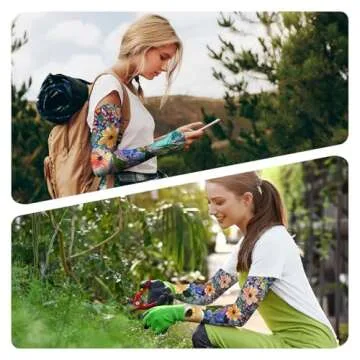 YPHCDO Sun Protection Gardening Sleeves for Women
