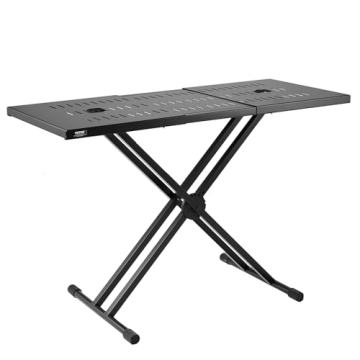 VEVOR DJ Table Stand: Adjustable Height Portable DJ Booth