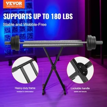 VEVOR Adjustable DJ Table Stand - Portable & Lightweight