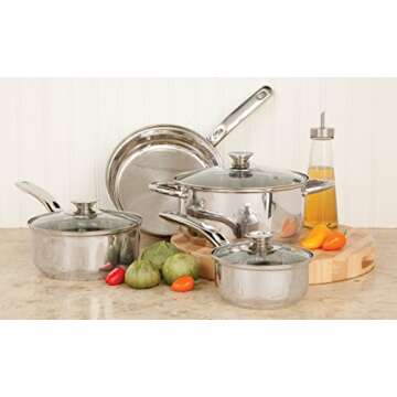 Affordable Sunbeam 7-Piece Stainless Steel Cookware Set