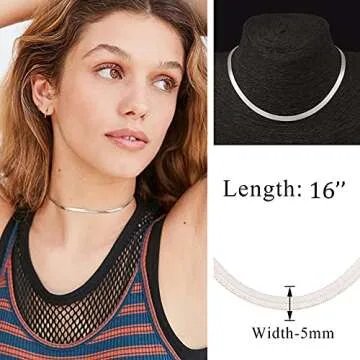 Simple & Elegant Silver Chain Choker Necklace for Daily Wear