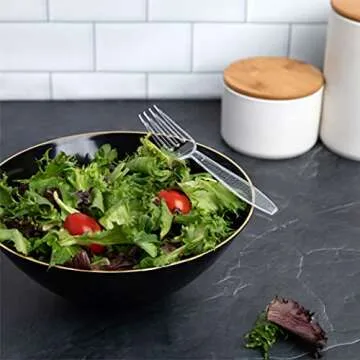 Crystalware Plastic Forks - Elegant, Durable, Disposable