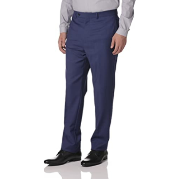 Calvin Klein Men's Slim Fit Suit, Blue Sharkskin 42W