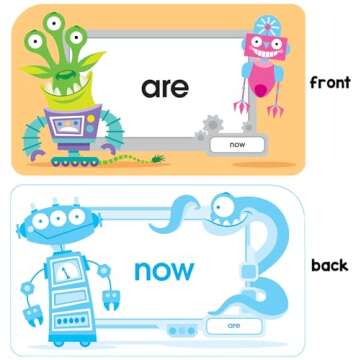 School Zone - Sight Words Flash Cards - Ages 5 and Up, Kindergarten to 1st Grade, Phonics, Beginning Reading, Sight Reading, Early-Reading Words, and More