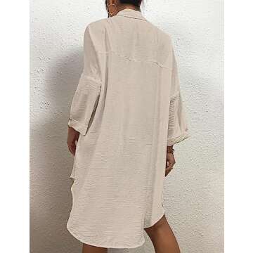 Stylish Bsubseach Women's Swimsuit Cover Up Blouse