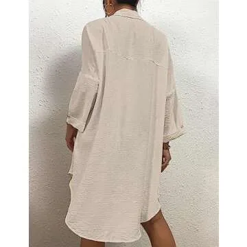 Stylish Bsubseach Women's Swimsuit Cover Up Blouse