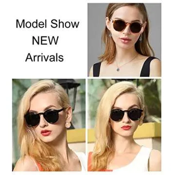 Stylish Polarized Sunglasses for Women | Retro Round Shades