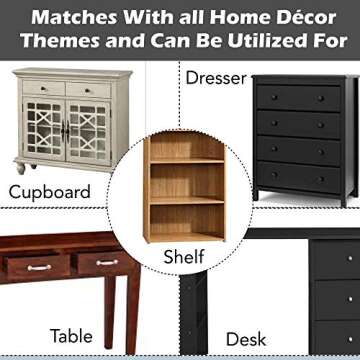 Perilla Home Decorative Pink Crystal Knobs Set of 6