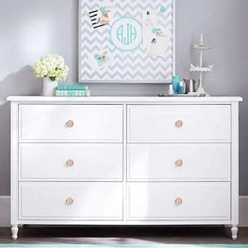 Perilla Home Decorative Pink Crystal Knobs Set of 6