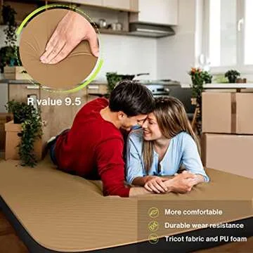 Vaneventi Double Self-Inflating Camping Mattress for Comfort