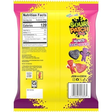 SOUR PATCH KIDS Valentine's Day Candy Hearts 10 oz