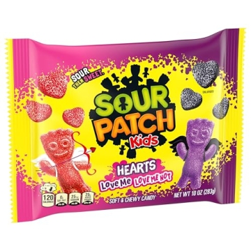 SOUR PATCH KIDS Valentine's Day Candy Hearts 10 oz