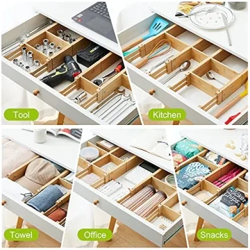 Bamboo Drawer Dividers for Ultimate Organization