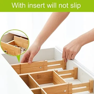 Bamboo Drawer Dividers for Ultimate Organization