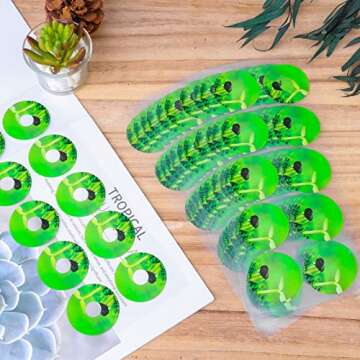 KINBOM 120pcs Plant Grow Stickers, Grow Baskets Labels Hydroponic Plant Label for Seedlings Garden Pods Plant Labels for Labeling Plants and Understanding Plant Growth