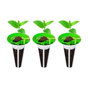 KINBOM 120pcs Plant Grow Stickers, Grow Baskets Labels Hydroponic Plant Label for Seedlings Garden Pods Plant Labels for Labeling Plants and Understanding Plant Growth